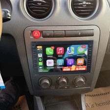 7'' 4+64GB Android 15 Autoradio Carplay GPS Navi RDS FM Für Seat Ibiza 2002-2008