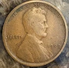 Nice Looking 1909 VDB Philadelphia Mint Lincoln Wheat Cent First Year US Penny