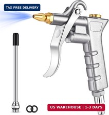 Metal Air Blow Gun with Brass Adjustable Air Nozzle and Steel Extension