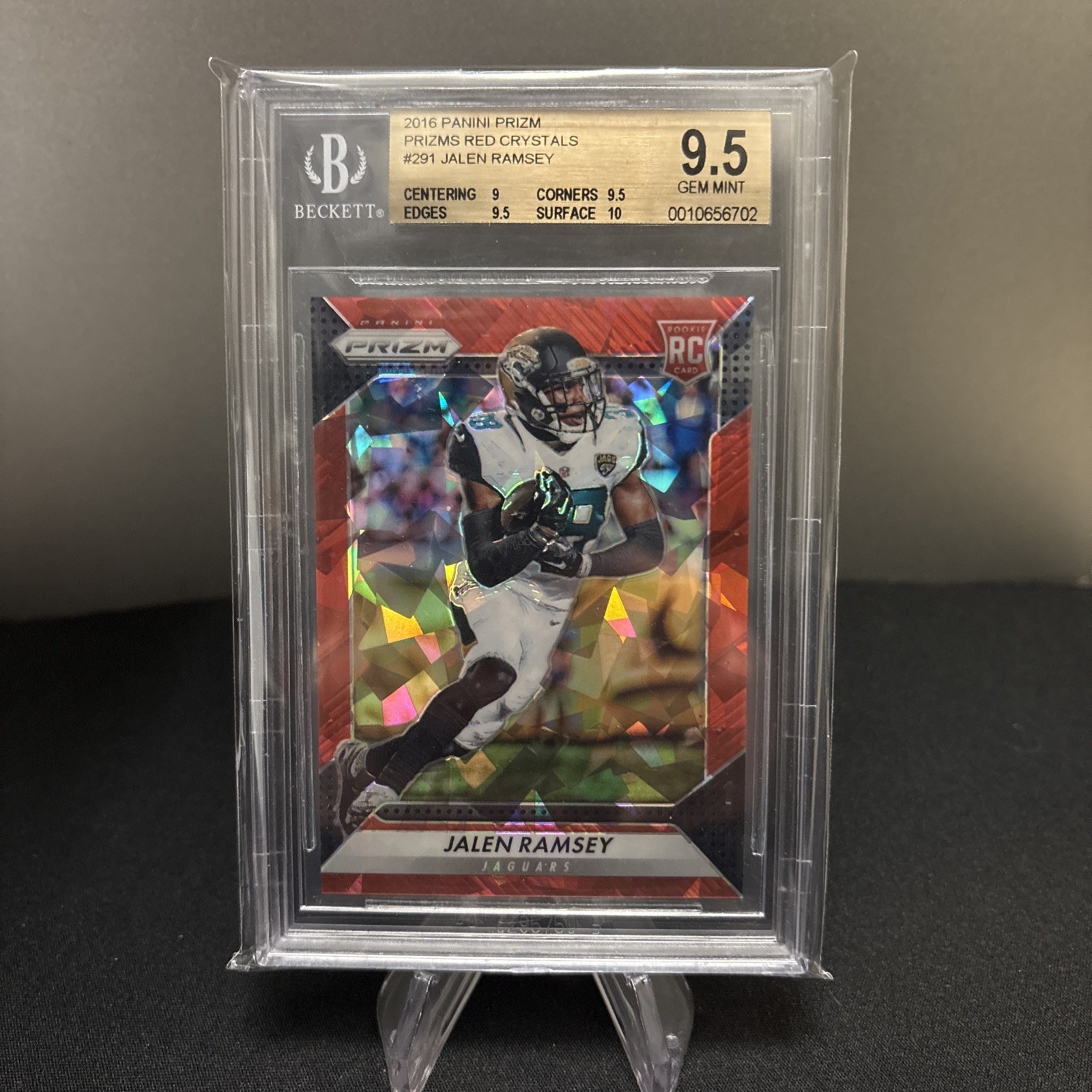 2016 Panini Prizm - Rookie Jalen Ramsey #291 Red Crystals Prizm /75 (RC)