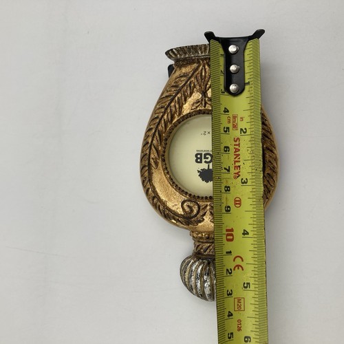 Ornate Gold Miniature Photo Frame – 13cm Decorative Round Frame - Picture 7 of 7