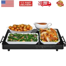 Electric Warming Tray with Adjustable Temperature Control, Perfect For Buffet...