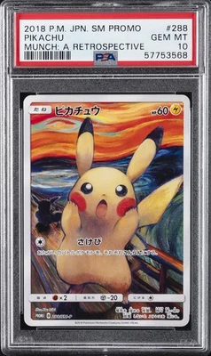 2018 POKEMON JAPANESE SM PROMO MUNCH: A RETROSPECTIVE #288 PIKACHU PSA 10