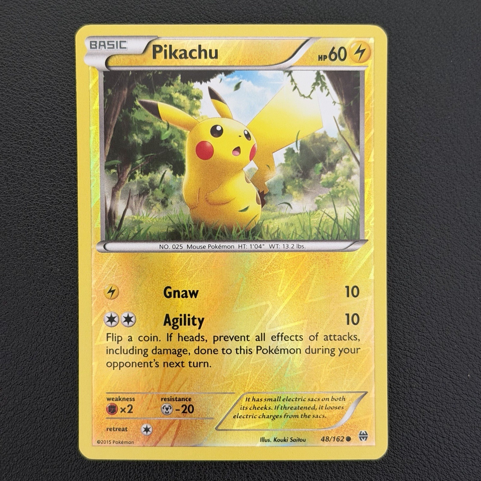 Pokemon TCG Pikachu BREAKthrough 48/162 Common Reverse Holo - NM