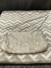 VINTAGE STUDIO 18 for LA REGALE SILVER BEADED CLUTCH PURSE EVENING BAG
