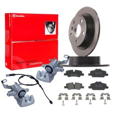 BREMBO Bremsscheiben 259mm Beläge Bremssattel Satz Hinten für MINI F55 F56 F57