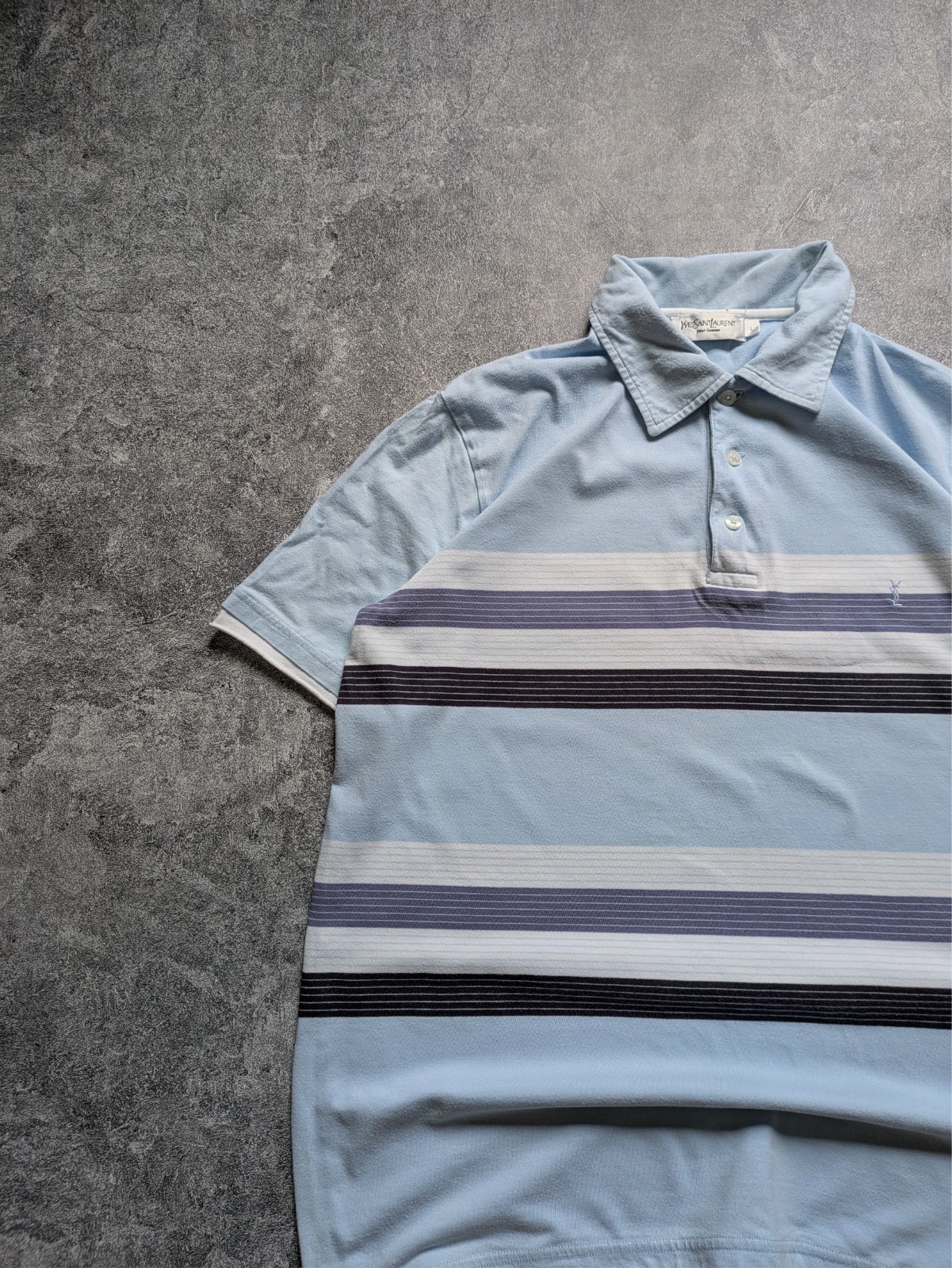 Polo vintage Yves Saint Laurent Ysl a righe Oldmo Streetwear
