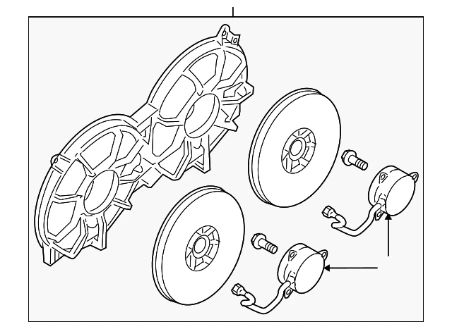 Genuine Nissan 2009-2014 Nissan Maxima - Fan Assembly 21481-ZY70A - Image 2 of 3