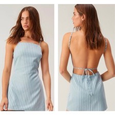 NWT Nasty Gal Pinstripe Dress SZ 8