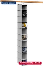 10 Shelves Hanging Shoes Organizer Holder for...