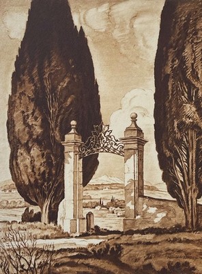 Portal Nähe Aix-En-Provence Berg Saint-Victoire Um 1942 Provence Frankreich