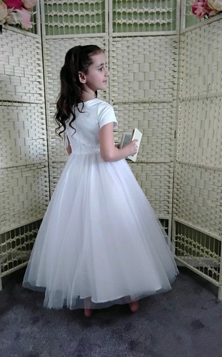 Age 6, White, Girls Dress, Christening, Confirmation, Communion, Flower Girl. - Picture 2 of 5