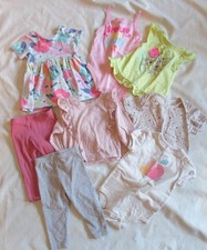 Baby Girl mix Lot Dress, pants, shirts size 12Mos
