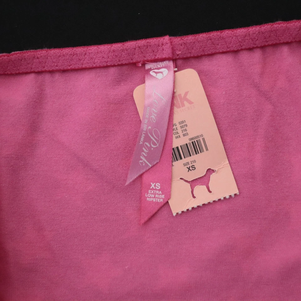 NEW Victoria's Secret VINTAGE PINK Lace Trim STARS Bikini Panty XS X-SMALL - Image 3 of 4