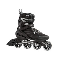 Rollerblade Zetrablade Men's Adult Fitness Inline Skate, Black and Silver 10