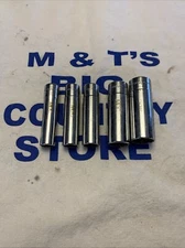 1992/1996 Snap-on Tools USA 1/4" Drive 5pc 12pt Deep Chrome Socket Set STMD