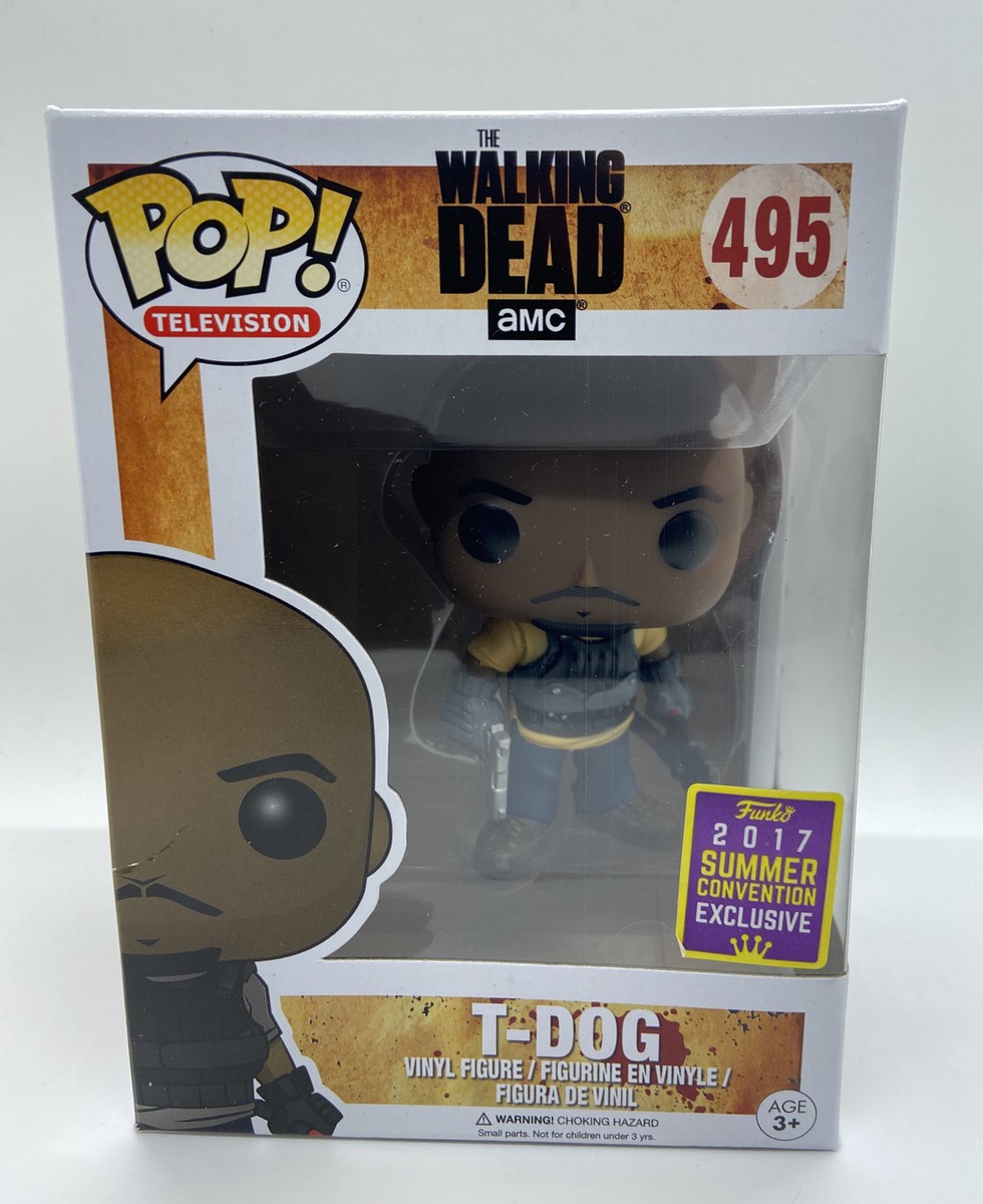 FUNKO POP T-DOG 495 THE WALKING DEAD EXCLUSIVE SDCC 2017 | eBay