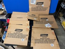 HUGE LOT VINTAGE NOS COLEMAN DOG HOUSE FLAP DOOR CUBBY DOG HOUSE SM, MED AND LG