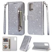 For Samsung A13 A33 A53 A12 A32 A52 Case Leather Wallet Glitter Bling Flip Cover
