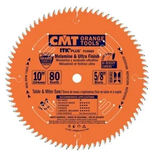 P10080 5/8" Bore Itk Melamine & Ultra Finish Saw Blade 10" X 80 T