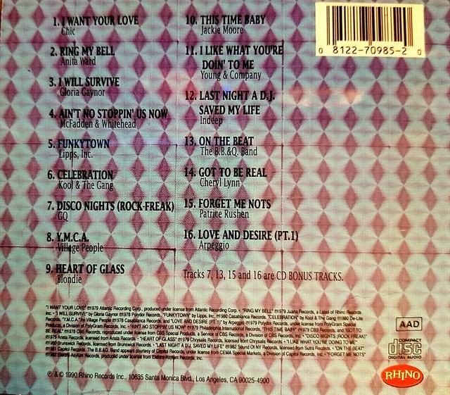 The Disco Years, Vol. 2 On the Beat by Various Artists CD Jul1990