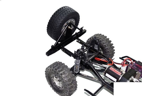 Tough Armor METAL OPENING Spare Tire Carrier Axial SCX10 Ver 2 LED mount Z-S0185 - Picture 9 of 12