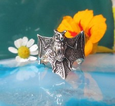 RX Ring Fledermaus Wächter der Schatten Sterling Silber 925 Vampir