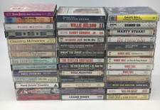 Lot of 40 Country Cassette Tapes Various Artists Albums Compilations Singles VG