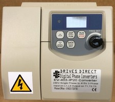 3 HP 240V to 415V DIGITAL PHASE CONVERTER for 3 Phase 415V Workshop Machines