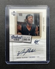 2005-06 Upper Deck Rookie Debut Ink Andray Blatche Auto #DI-BL Wizards 🔥🔥🔥