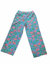 Vintage 1970s 70  s Gordon Of Philadelphia Floral Printed Pants Size 14
