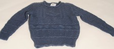 Polo Ralph Lauren Boys Blue Gray Anchor Knit Sweater Size 6 115 F2D
