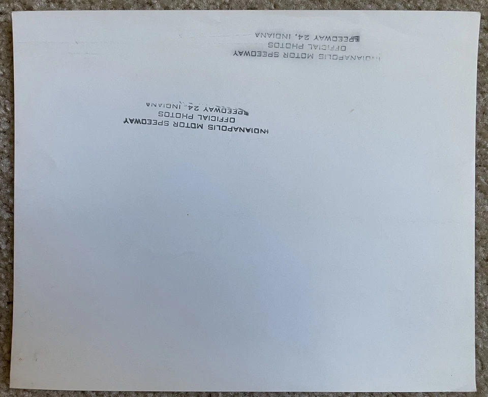 Foto original 8x10 Parnell Jones 1963 ganador de Indy 500, ladrillo, ¡no es una copia! Foto 2 de 4