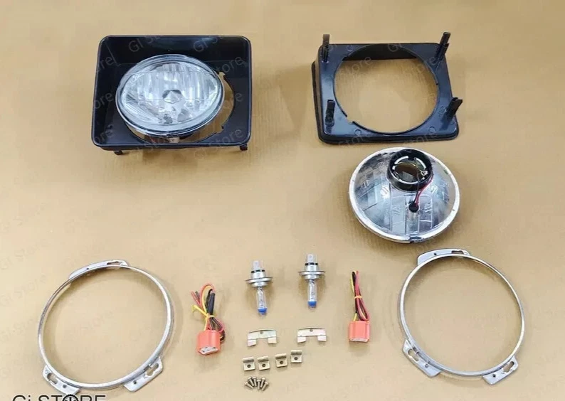 SUZUKI SJ413 SJ410 JIMNY SAMURAI Head Light Pair Complete Set Suzuki BEAM H4 Foto 3 de 4