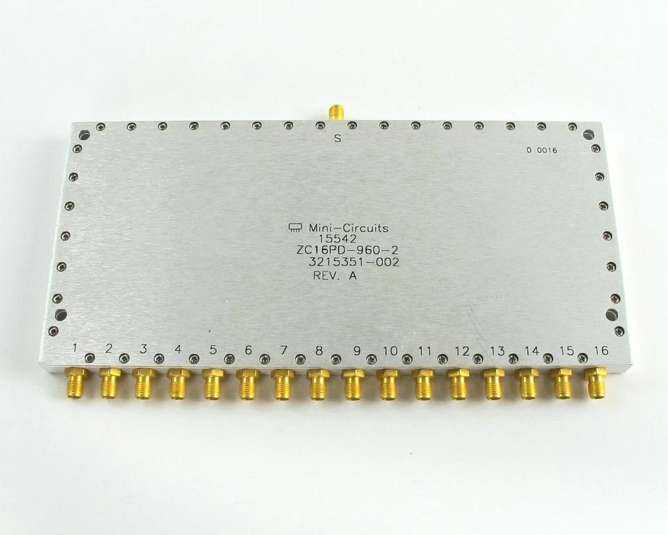 Mini-Circuitos ZC16PD-960-2 Divisor/Combinador de Potencia - 50 Ohmios, 16 Vías, 890-960 MHz Foto 2 de 4