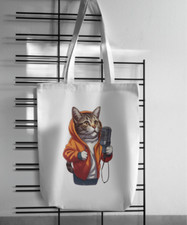 Cat Singing Tote Bag