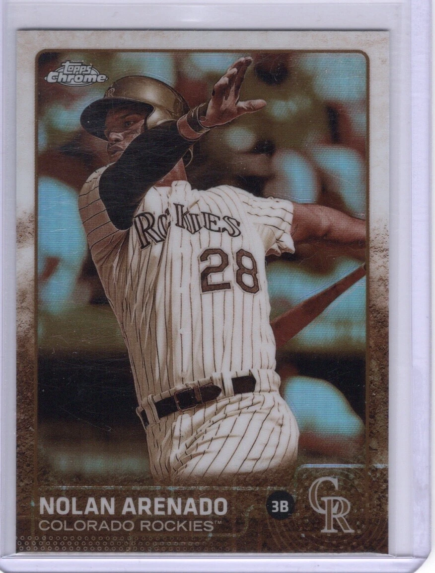 Nolan Arenado 2015 Topps Chrome SEPIA REFRACTOR Card #66