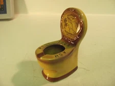 Vintage Florida Rest Your Ash Toilet Novelty SOUVENIR Ashtray Florida Map GIFT