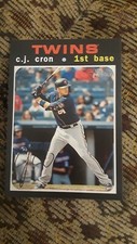 Topps...2020... Heritage...C.J. Cron #349... Minnesota Twins