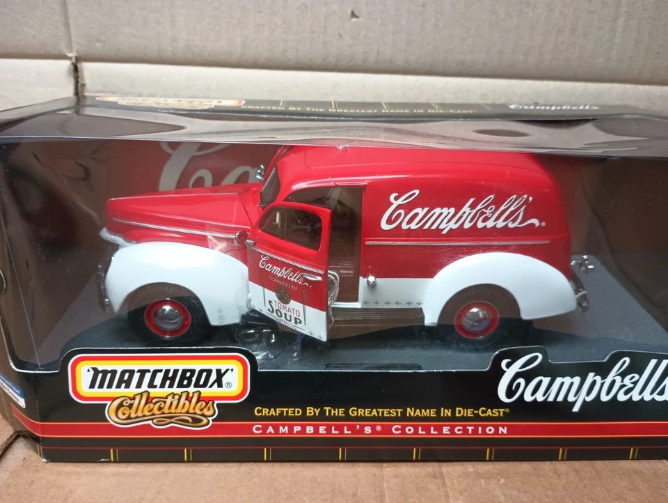 2000 MATCHBOX COLLECTIBLES CAMPBELL'S 1940 FORD SEDAN DELIVERY NEW W/ BOX DAMAGE - Image 3 of 4