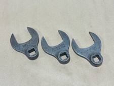 Snap-on Tools Usa 3pc Adjustment Crowfoot Wrench Set Lot S8272 S8262 S9156