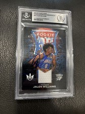 Jalen Williams 2022-23 Panini Court Kings Signed Auto Rookie RC Patch BAS