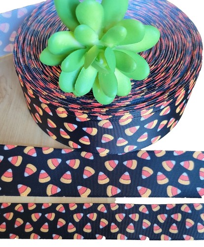 Morex Wired Linen Plaid Ribbon - 2.5 Inch X 10 Yards Orange Harvest Decorative Ribbon