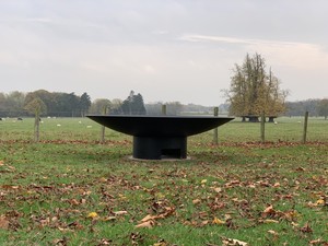 Massive Giant Huge 3m Fire Pit Log Burner Carbon Steel Iron Black