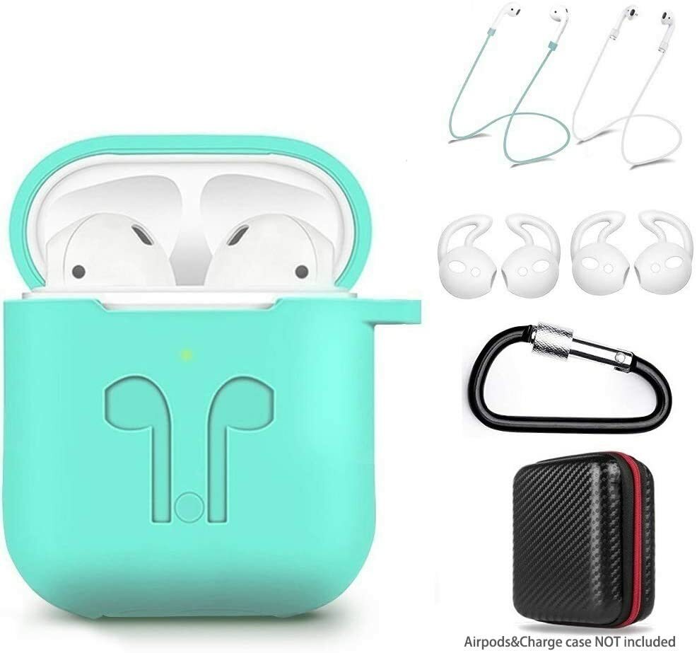 AirPods Case 7 in 1 for AirPods Accessory Kits Protective Silicone Mint NEW eBay