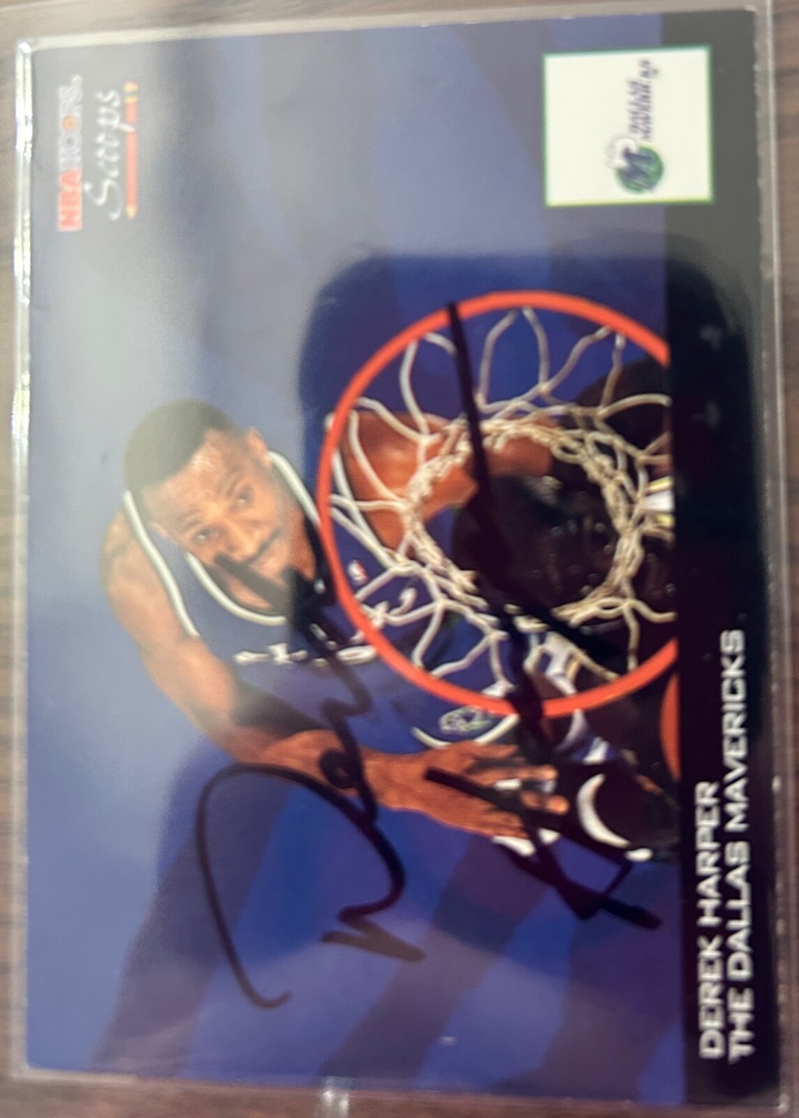 1993-94 Hoops Scoops DEREK HARPER #HS6 🔥 Mavericks 🔥 RaRe Autograph 🔥 1/1