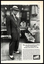 1966 Talon Zephyr Zoot Suit Vintage PRINT AD Fashion Metal Zipper