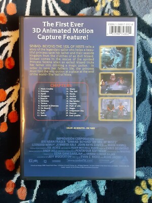 SINBAD BEYOND THE VEIL OF MISTS DVD/ANIMATED/ADVENTUR