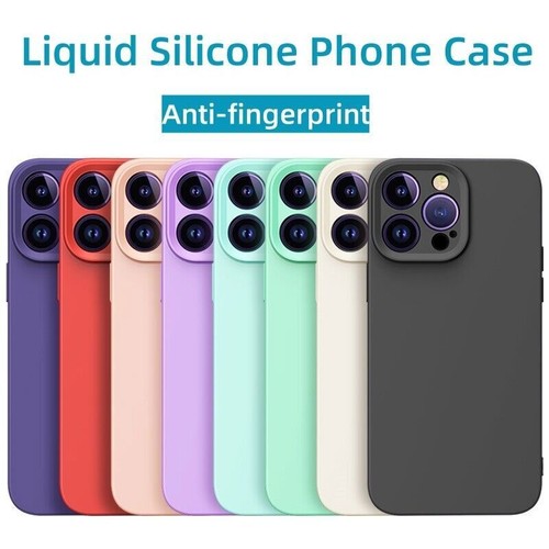 Coque téléphone silicone liquide antichoc pour iPhone 15 Pro Max 14 13 12 11 - Photo 2/23