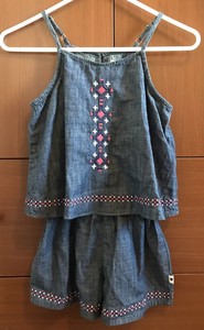 lucky brand denim jumpsuit